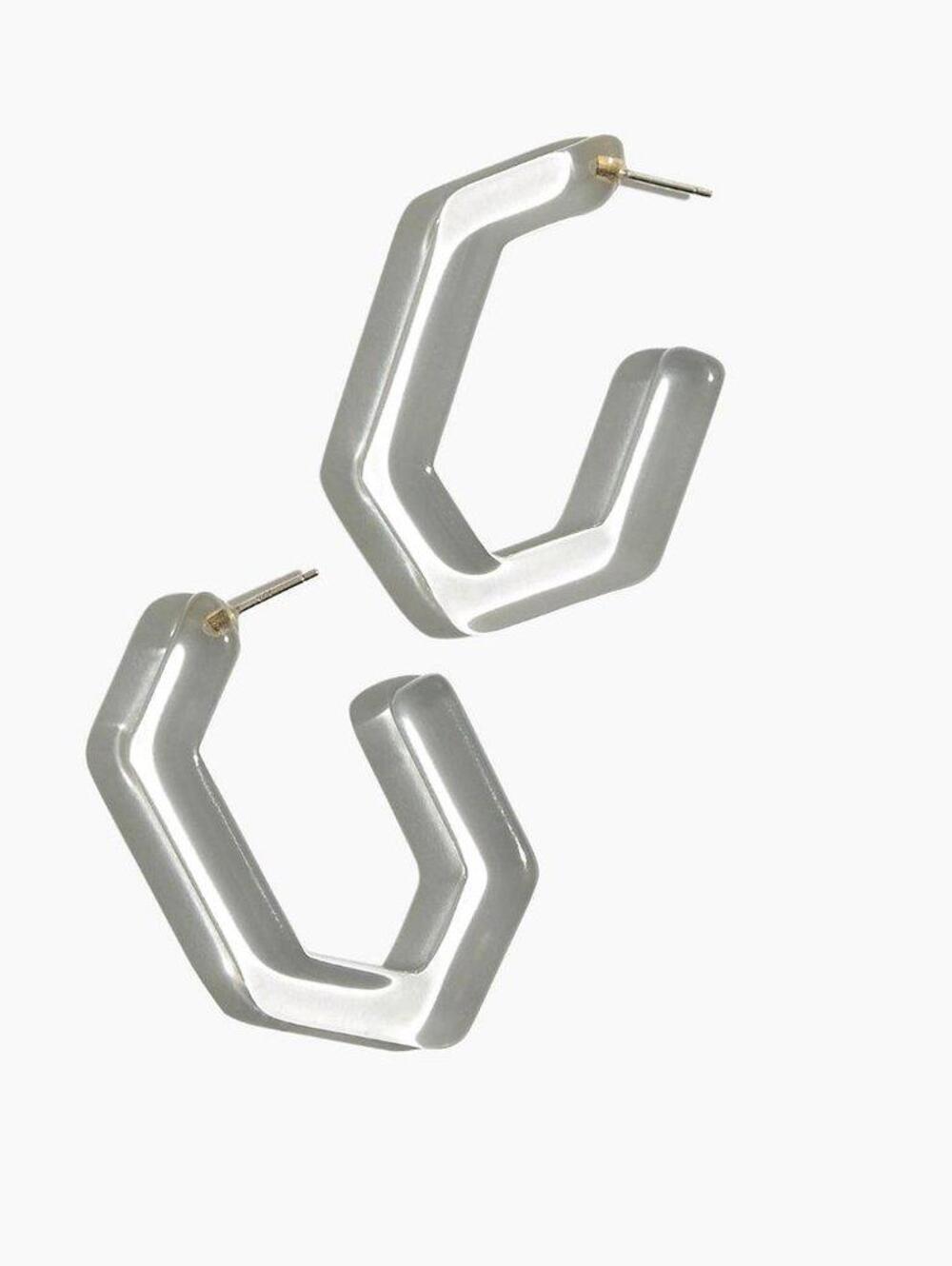Madewell Oversized Geometric Hoop Earrings